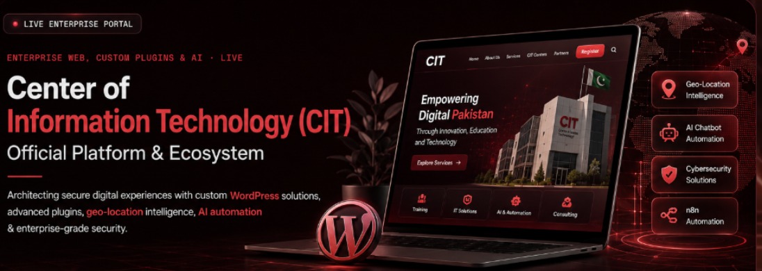 CIT Official Platform Dark Theme
